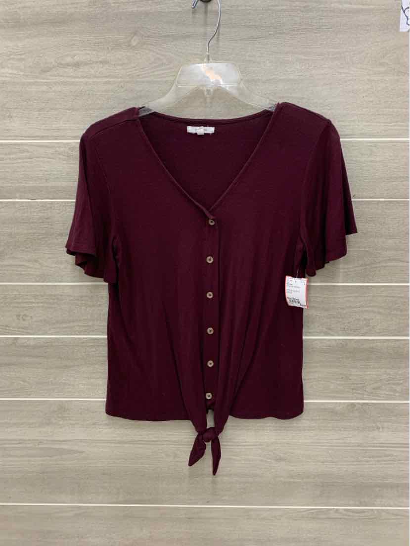 Maurices Burgundy Womens Size Small Shirt
