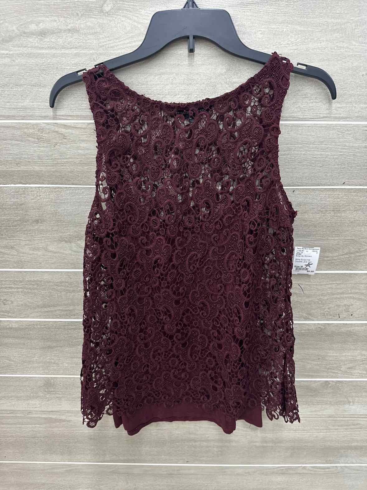 WHBM Burgundy Womens Size M Tank Top