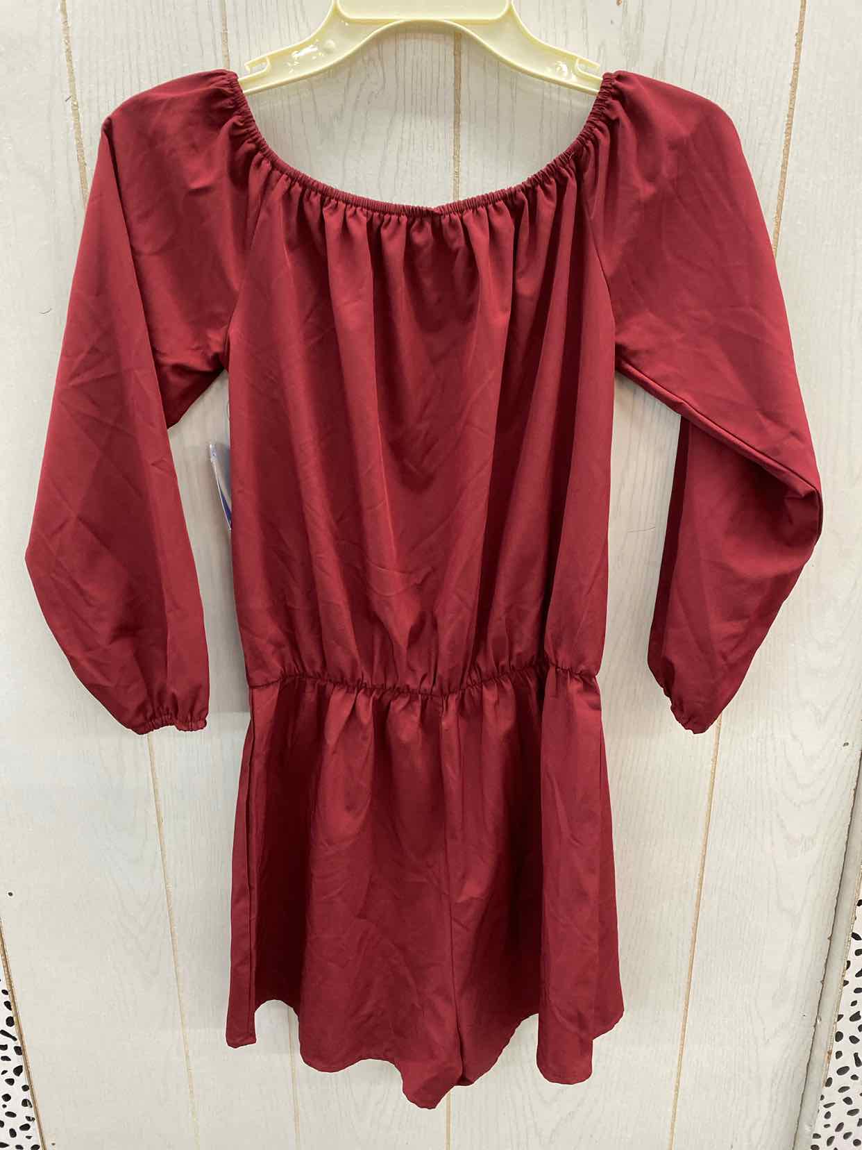 Burgundy Junior Size Small Romper