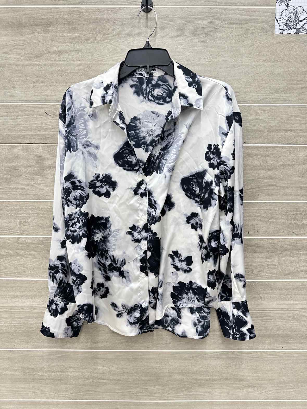 Fashion Nova Size M Black Womens Shirt