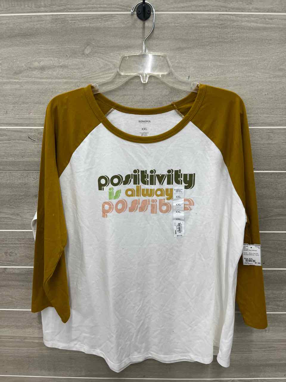 Sonoma Size XXL Mustard Plus Shirt