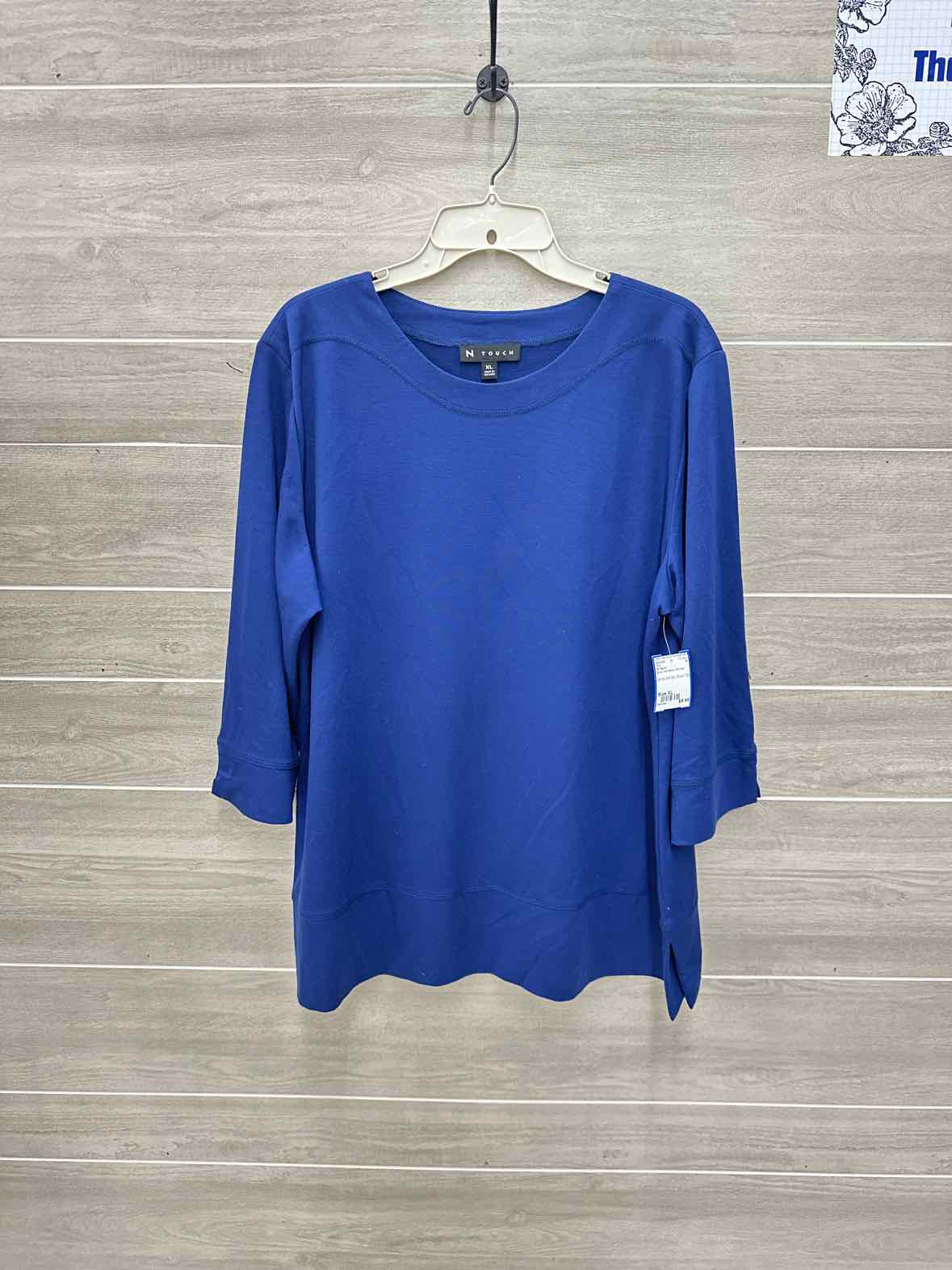 N-Touch Size XL Blue Womens Shirt