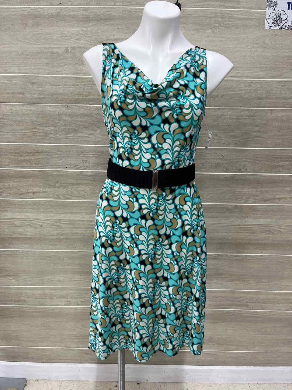 Dressbarn Turquoise Womens Women Size 6 Dress