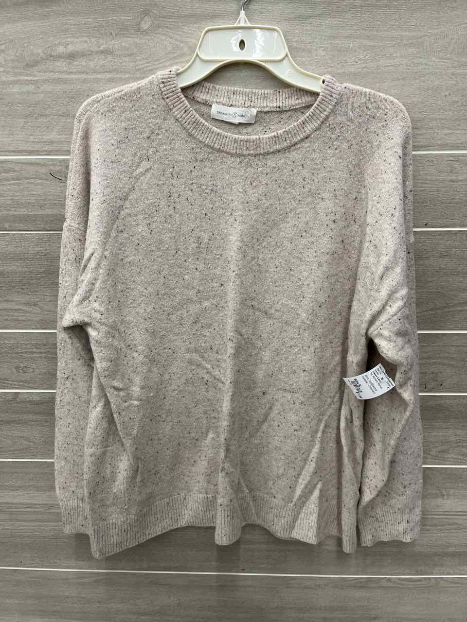 Treasure & Bond Size M Tan Womens Sweater