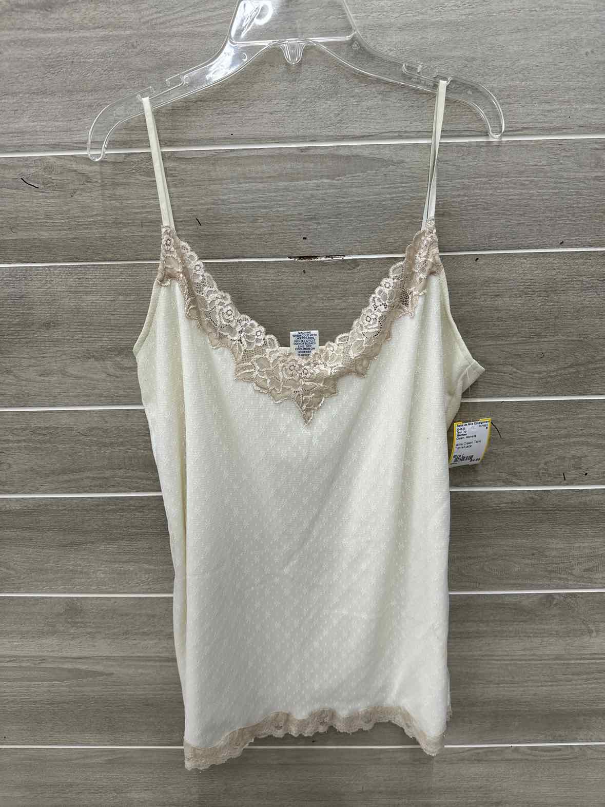 Maurices Cream Womens Size L Tank Top