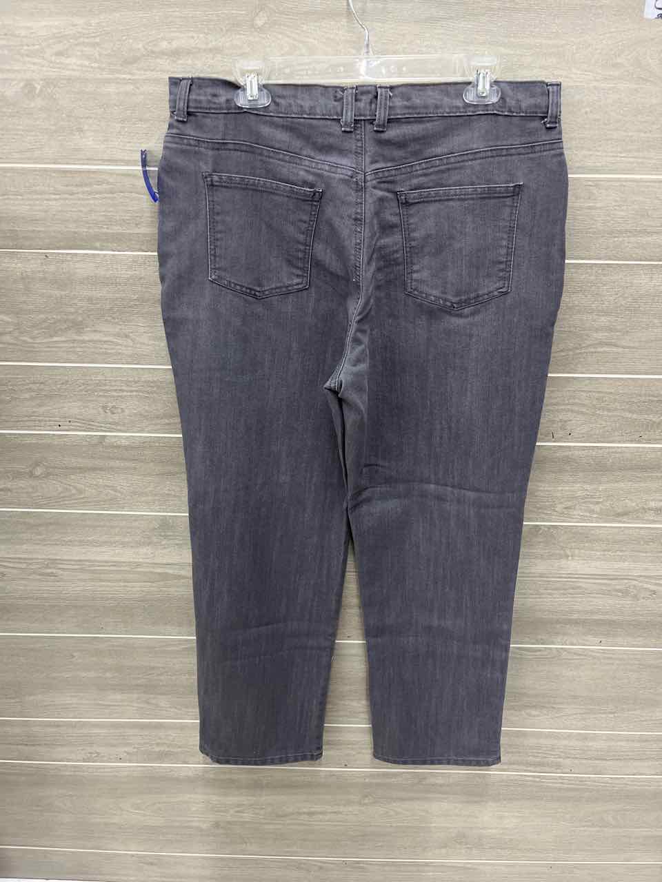 Basic Editions Size 16 Gray Womens Jeans