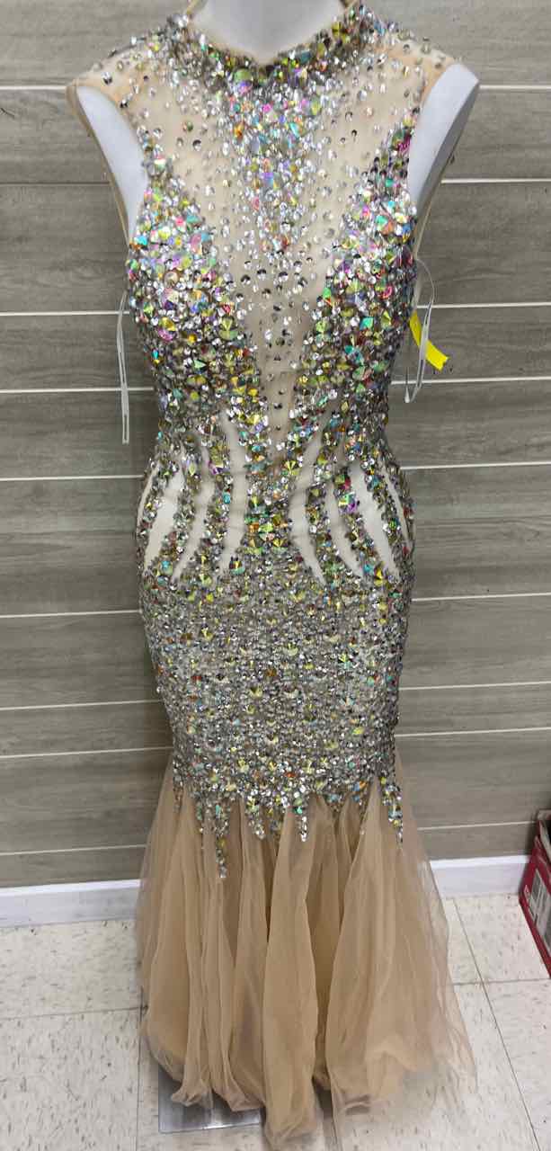 ALYCE Size 2 Peach Womens Gown/Evening Wear