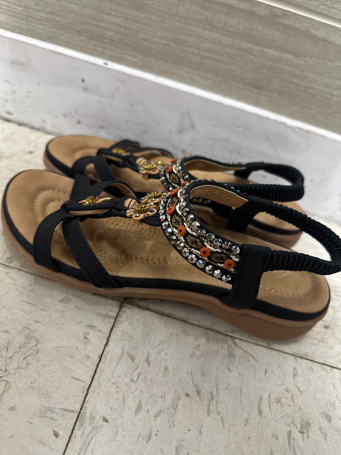 US Shoe Size 6.5 Black Womens Sandals