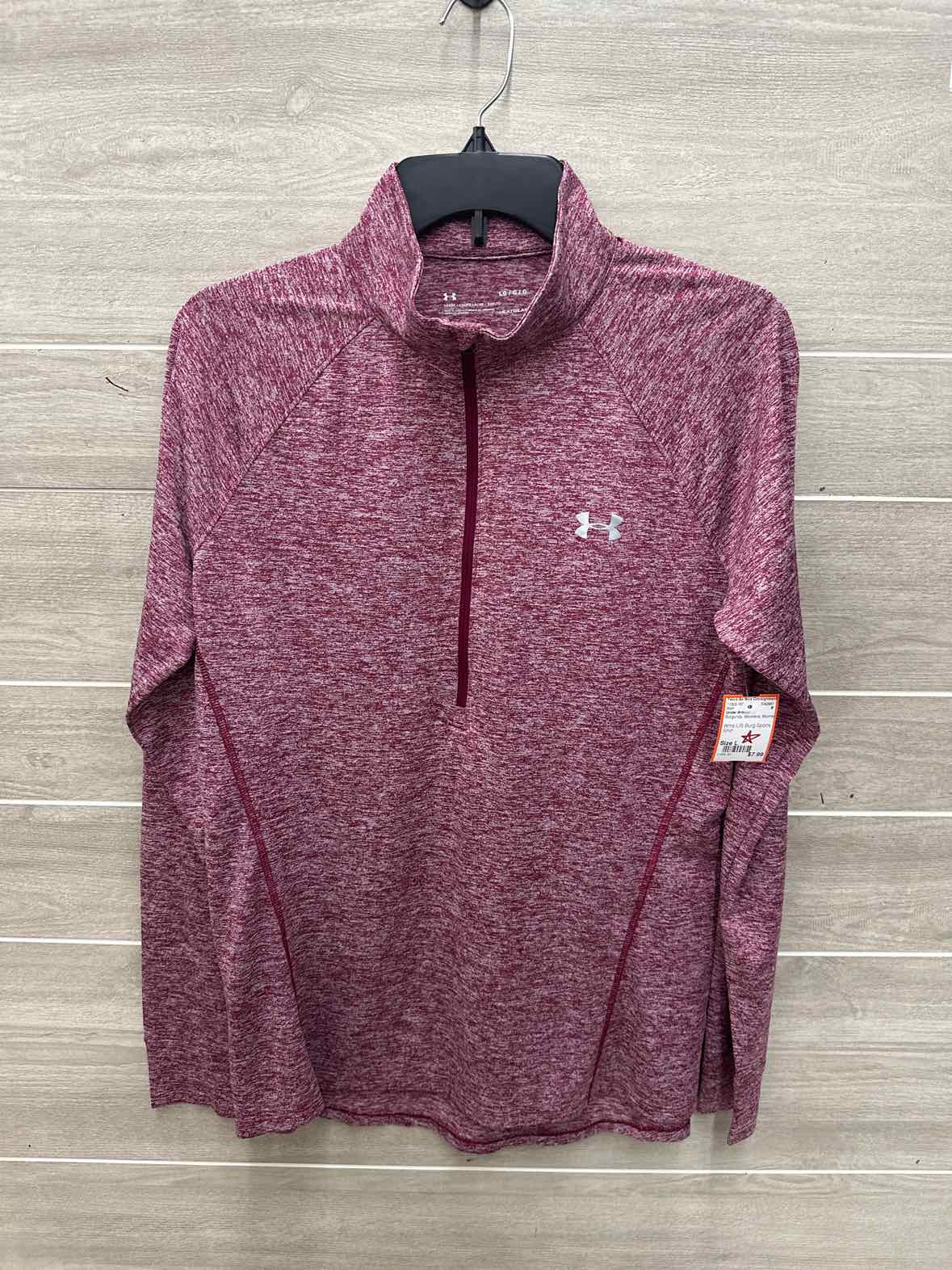 Under Armour Size L Burgundy Womens Shirt