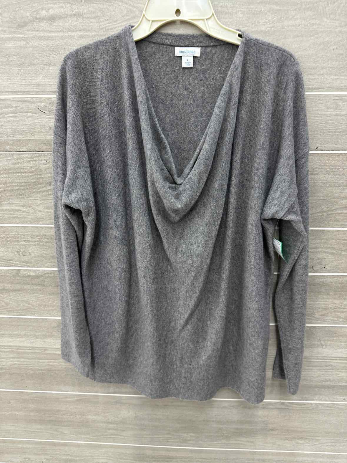 Sundance Size L Gray Womens Sweater