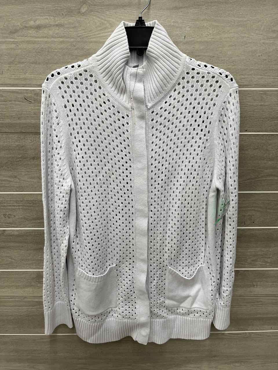 Talbots Size M White Womens Sweater