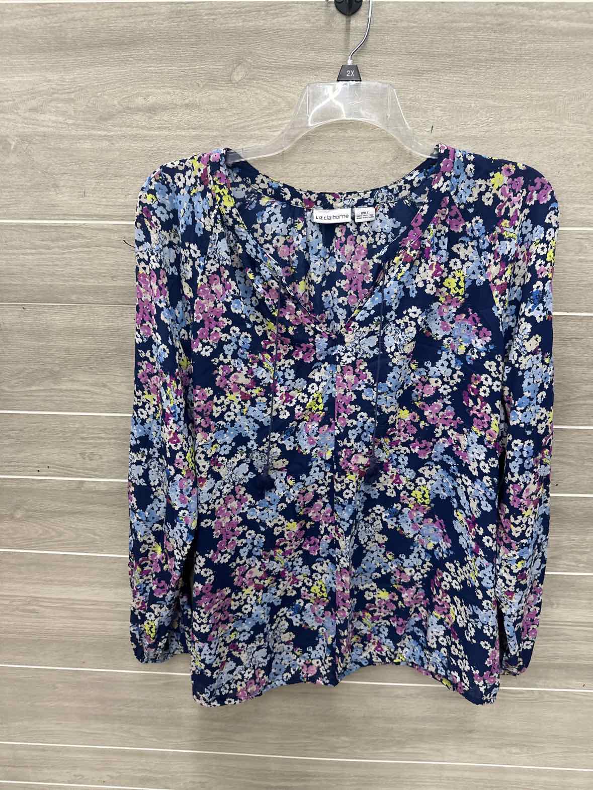 Liz Claiborne Size XXL/T Blue Plus Shirt