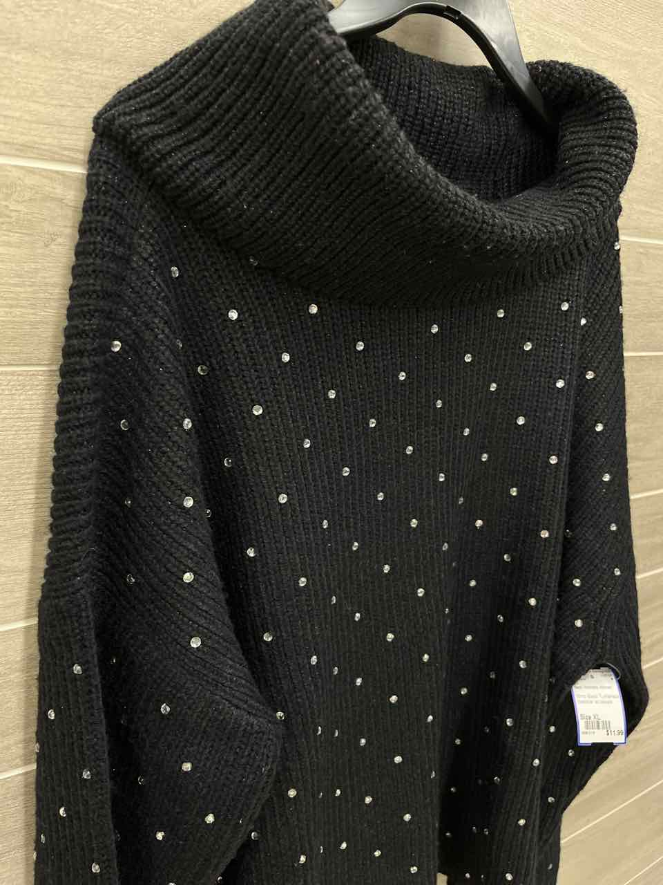 INC Size XL Black Womens Sweatshirt