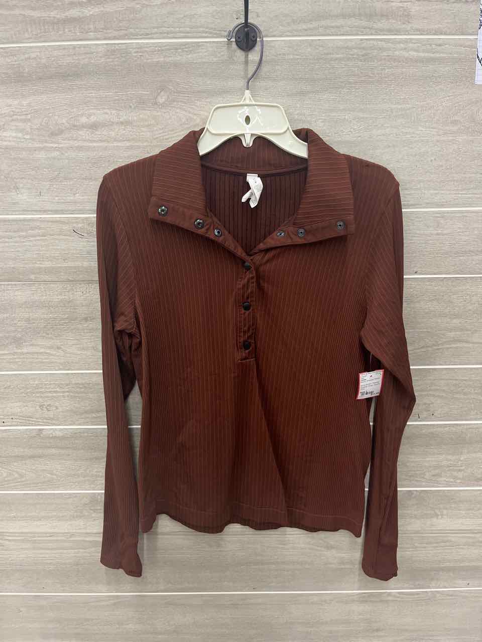 Athleta Size L Brown Womens Shirt