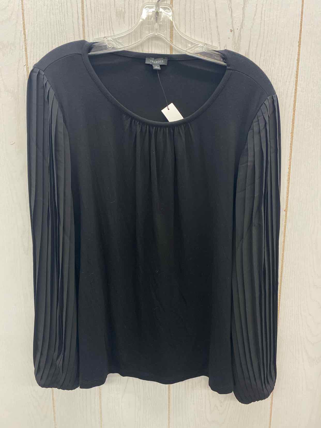 Talbots Black Womens Size M Shirt