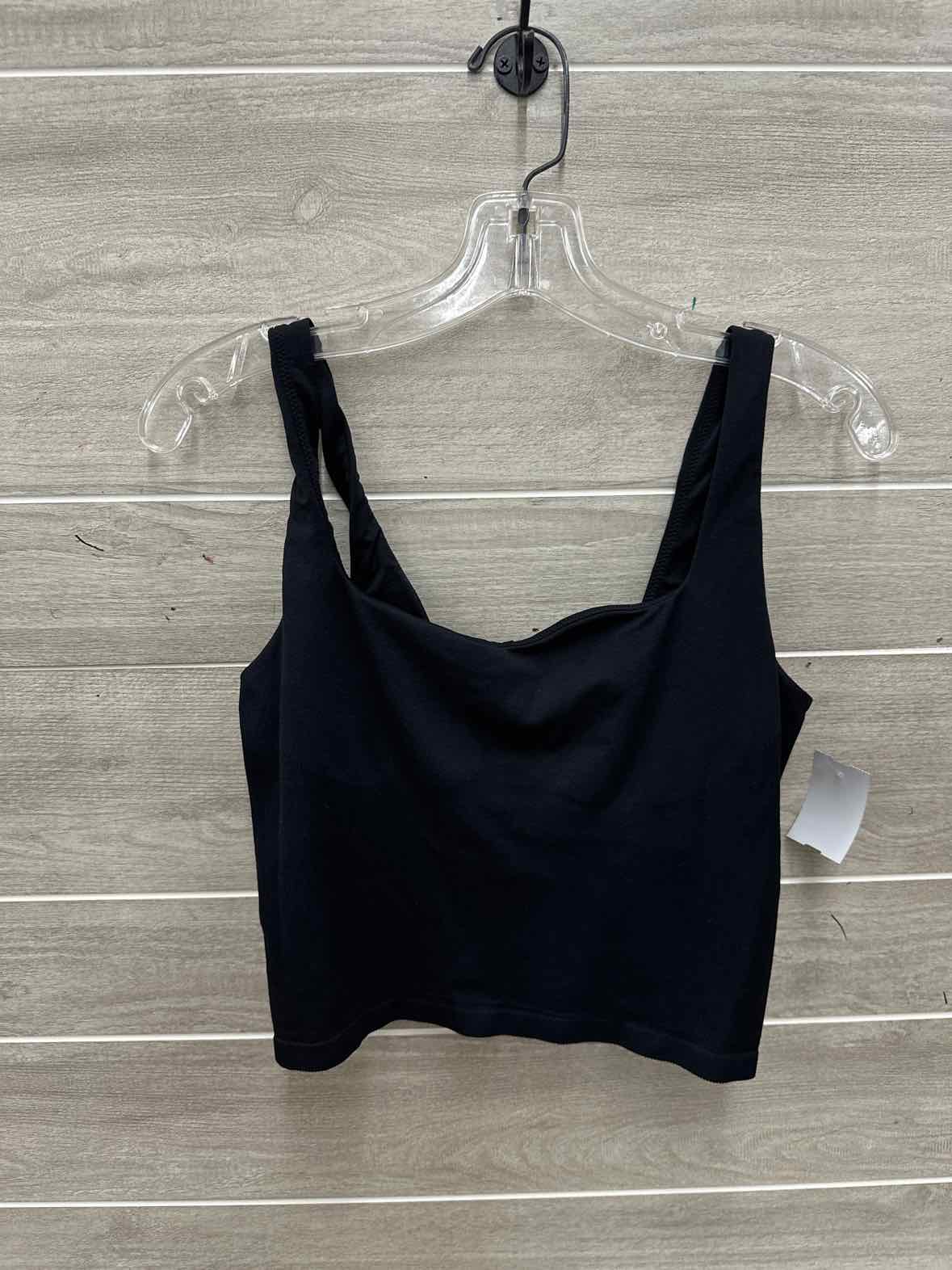 PINK Size L Black Junior Tank Top