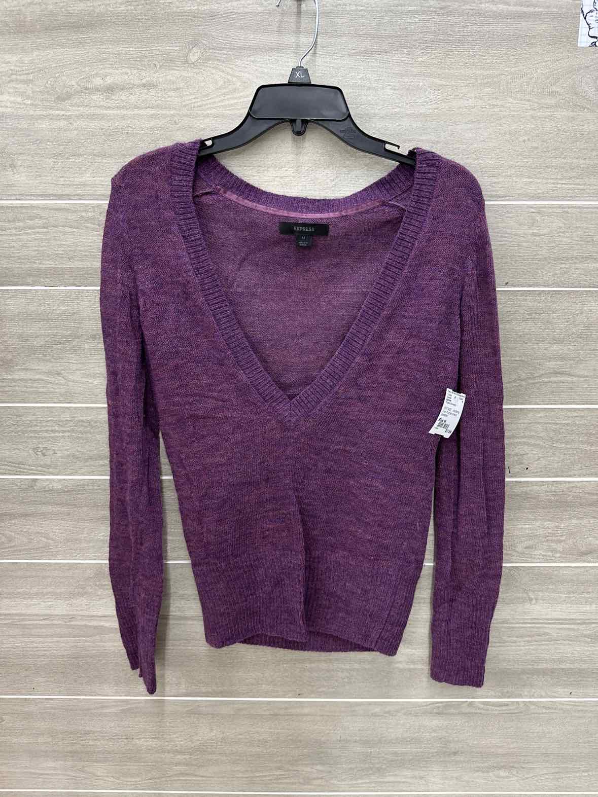 Express Purple Womens Size M Sweater