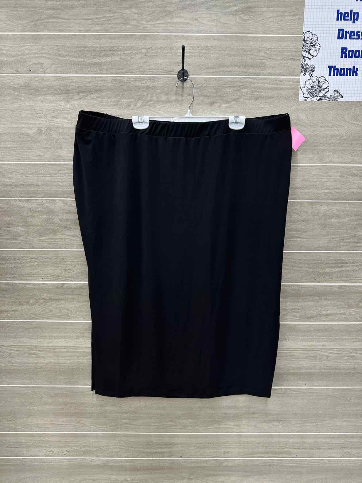 Roamans Size 26/28 Black Plus Skirt