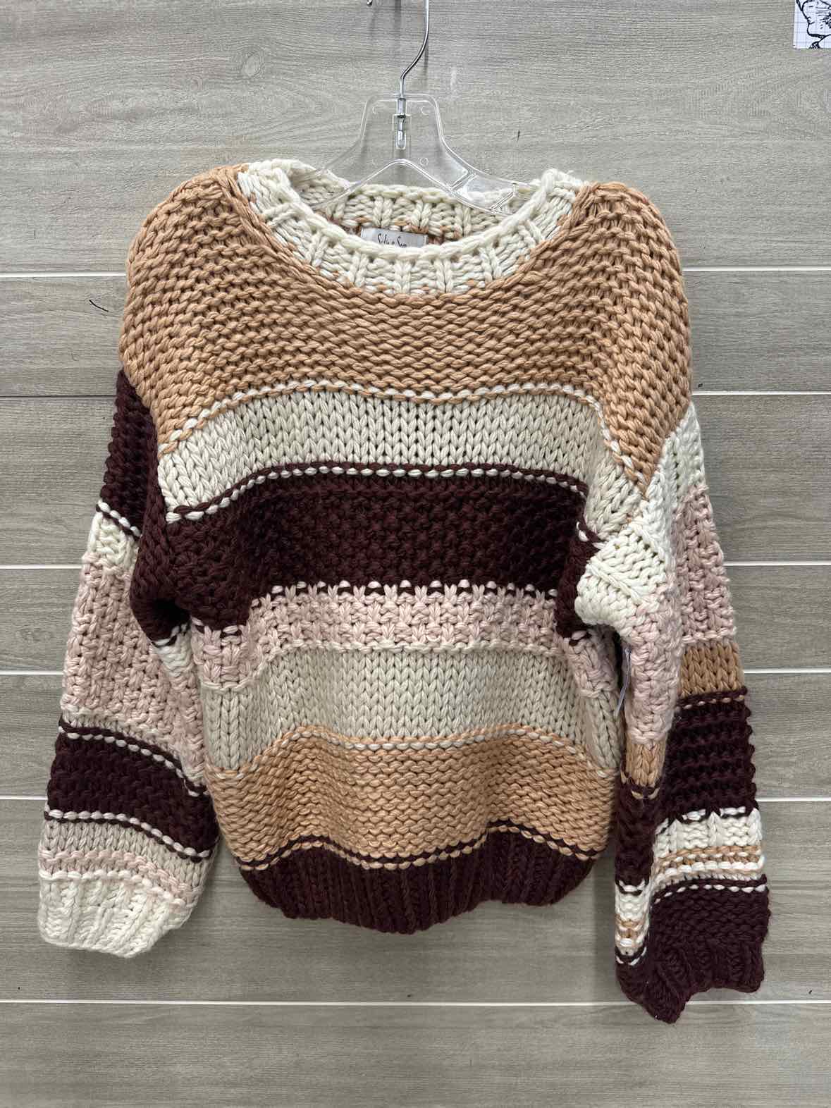 Sadie & Sage Size M Tan Womens Sweater