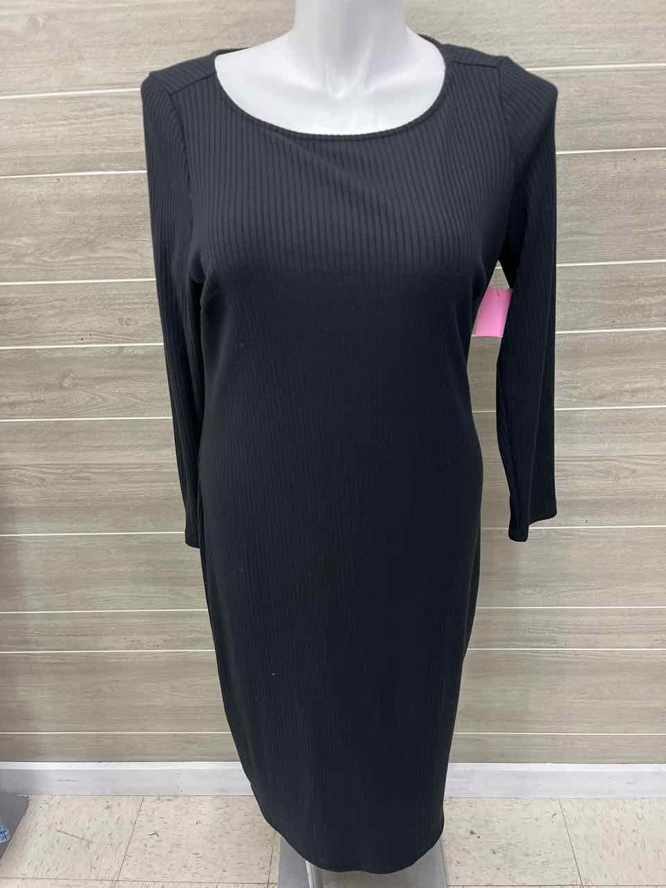 Just Fab Size 1X Black Plus Dress