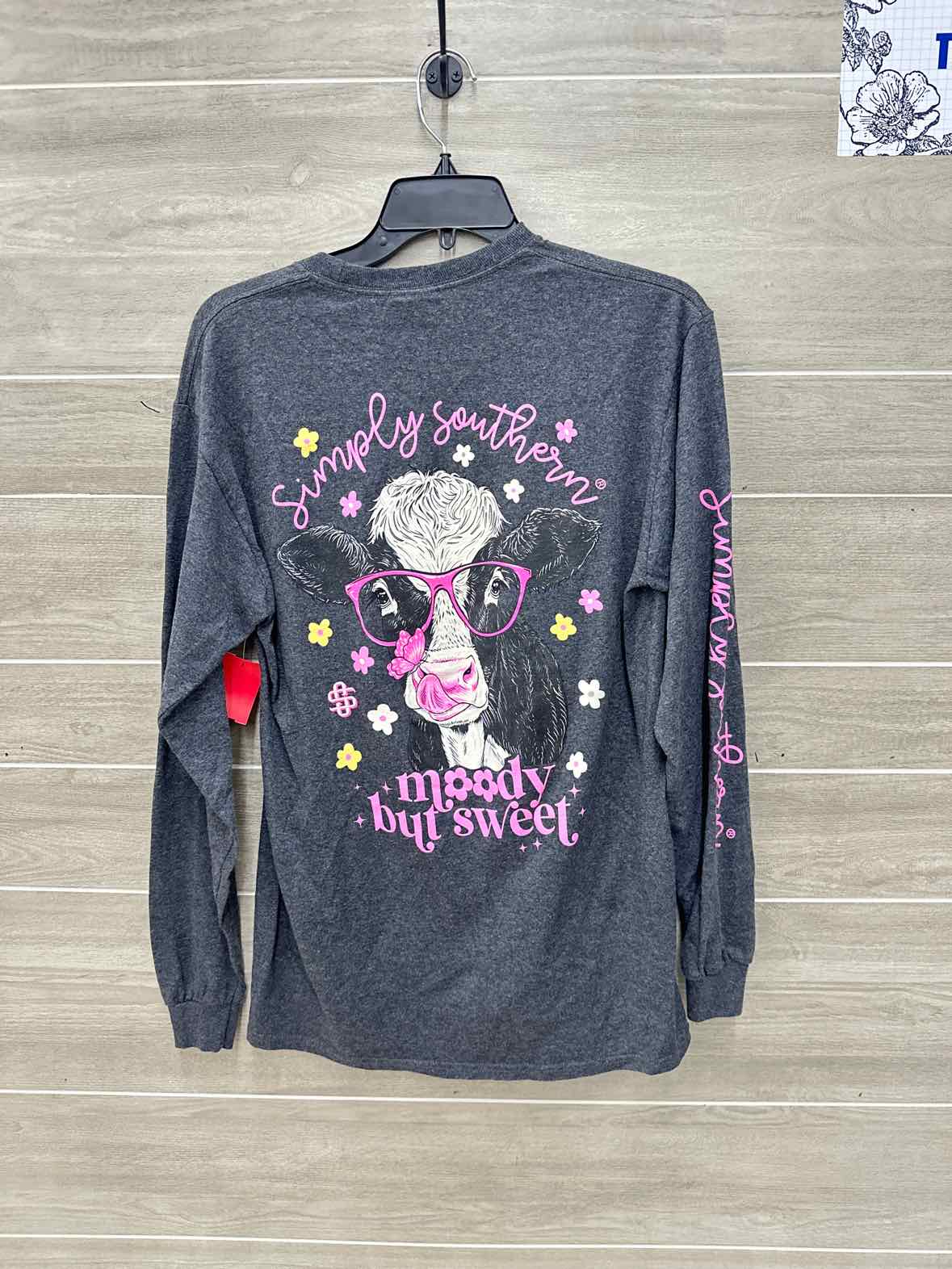 Simply Southern Gray Womens Women Size M Shirt