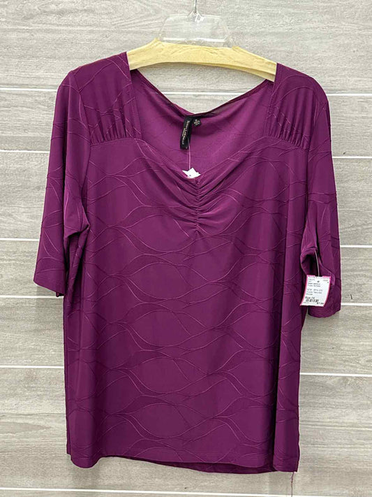 Susan Lawrence Purple Womens Size 1X Shirt
