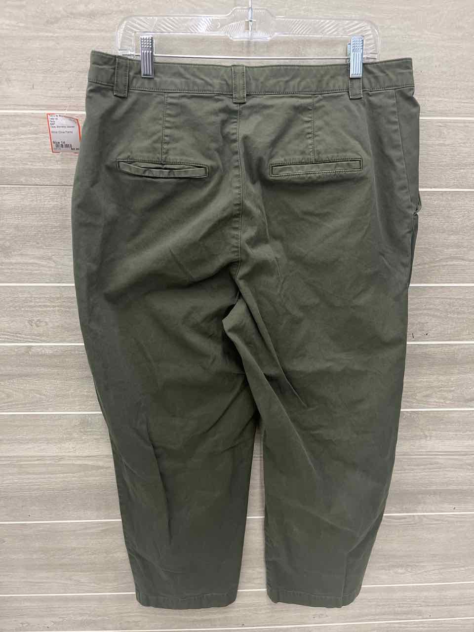 GAP Size 14 Olive Womens Pants
