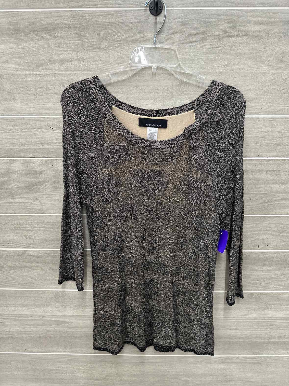 Jones New York Size L Black Womens Shirt