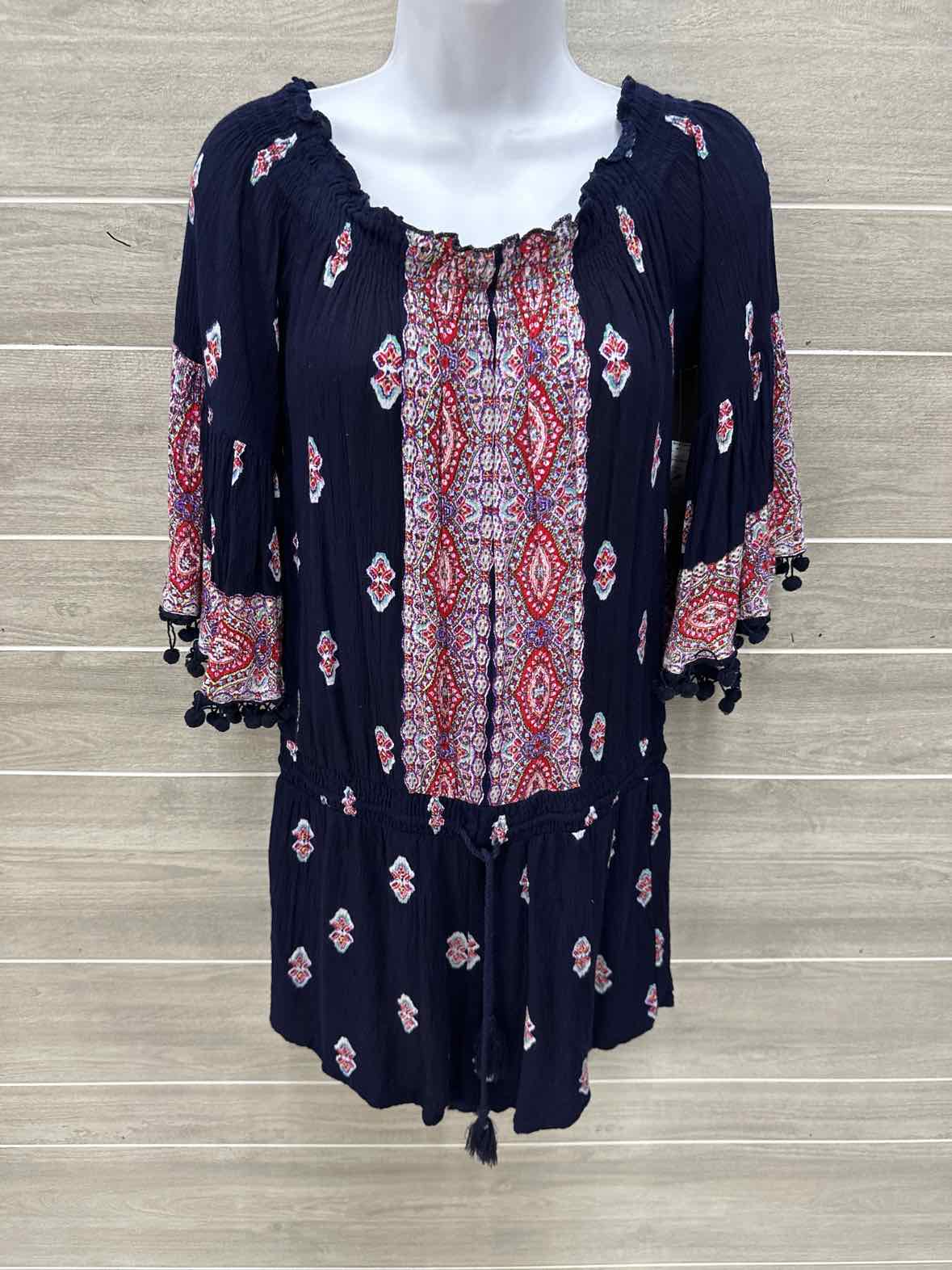 Lilka Navy Womens Women Size L/P Romper