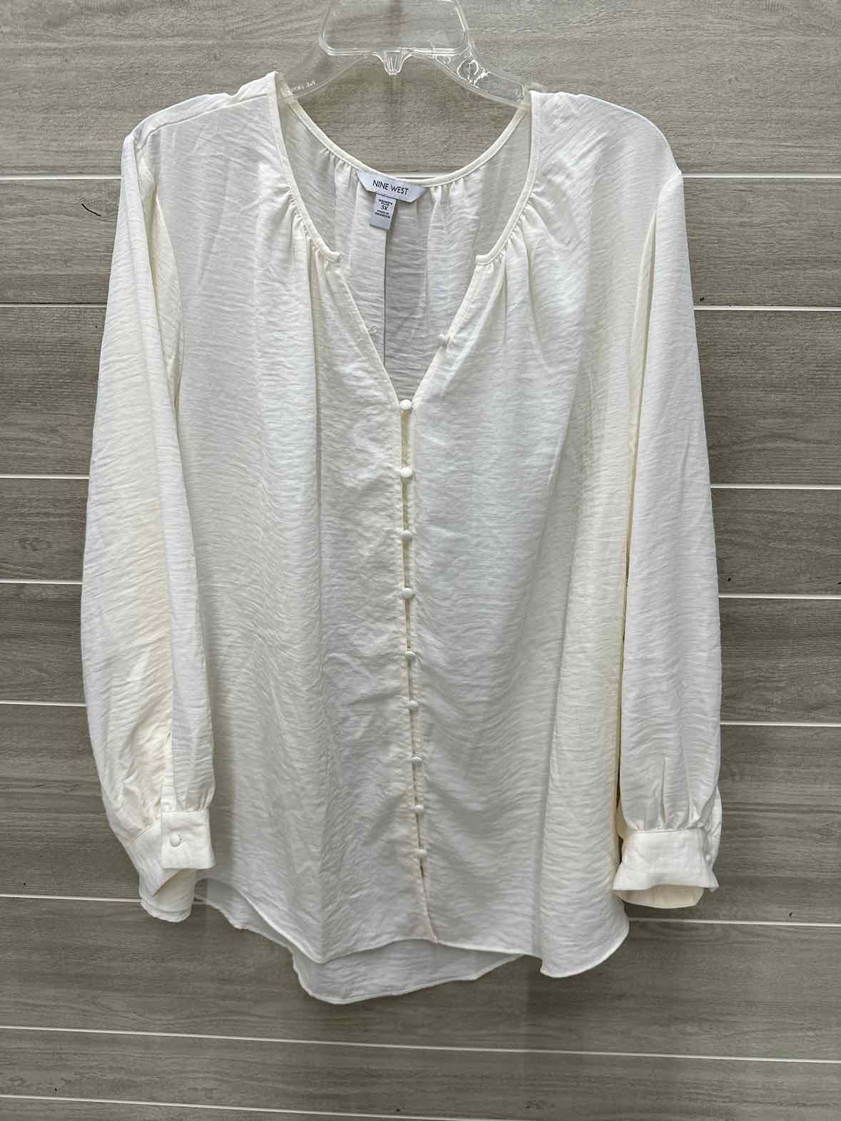 Nine West Size 3X Cream Plus Shirt