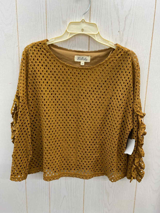 Listicle Brown Womens Size M Shirt