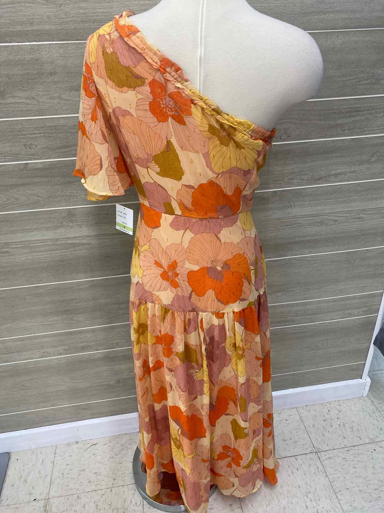 Taylor Coral Womens Size 4 Dress