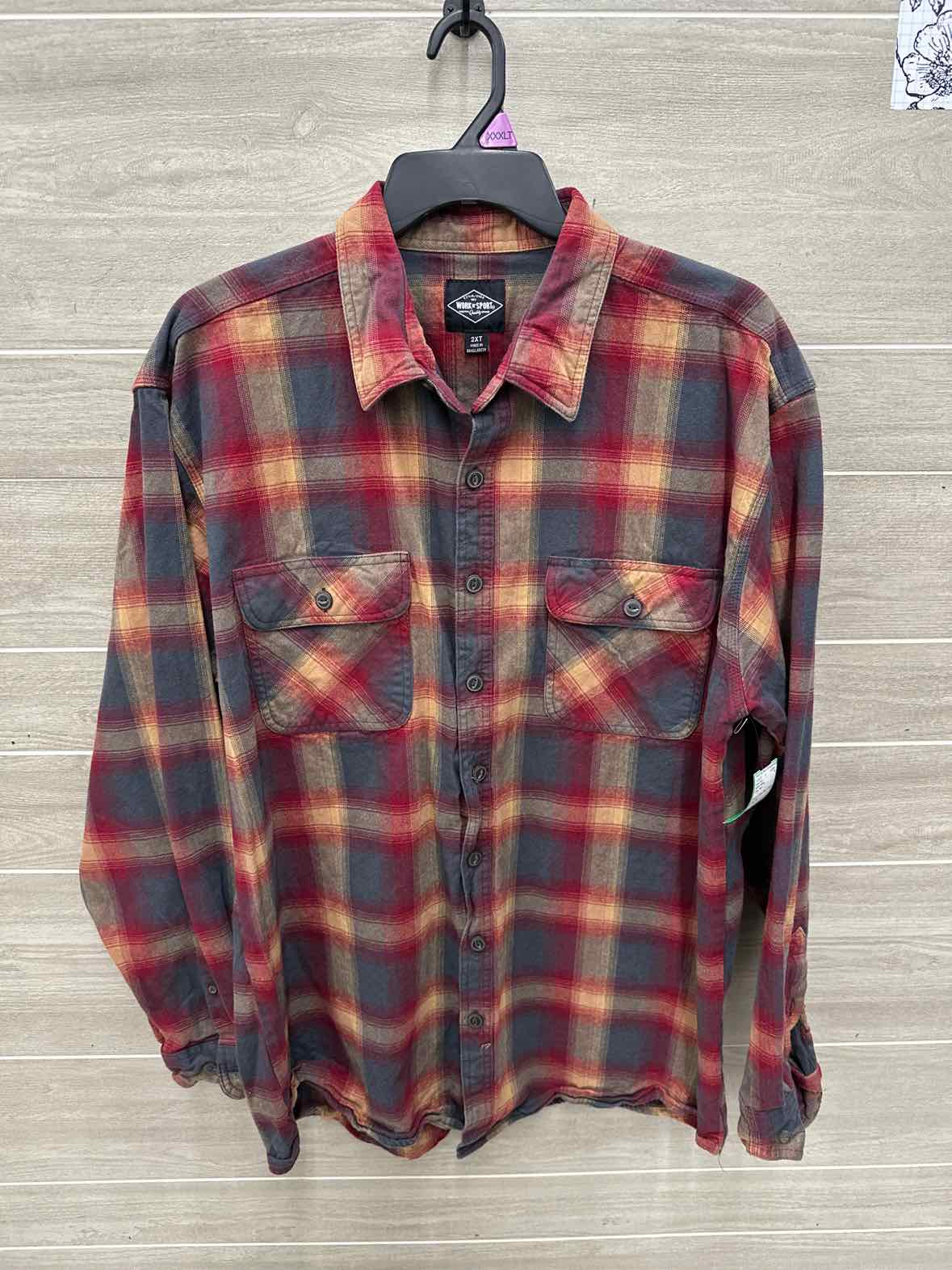 Work n Sport Size 2XL/Tall Men Mens Shirt