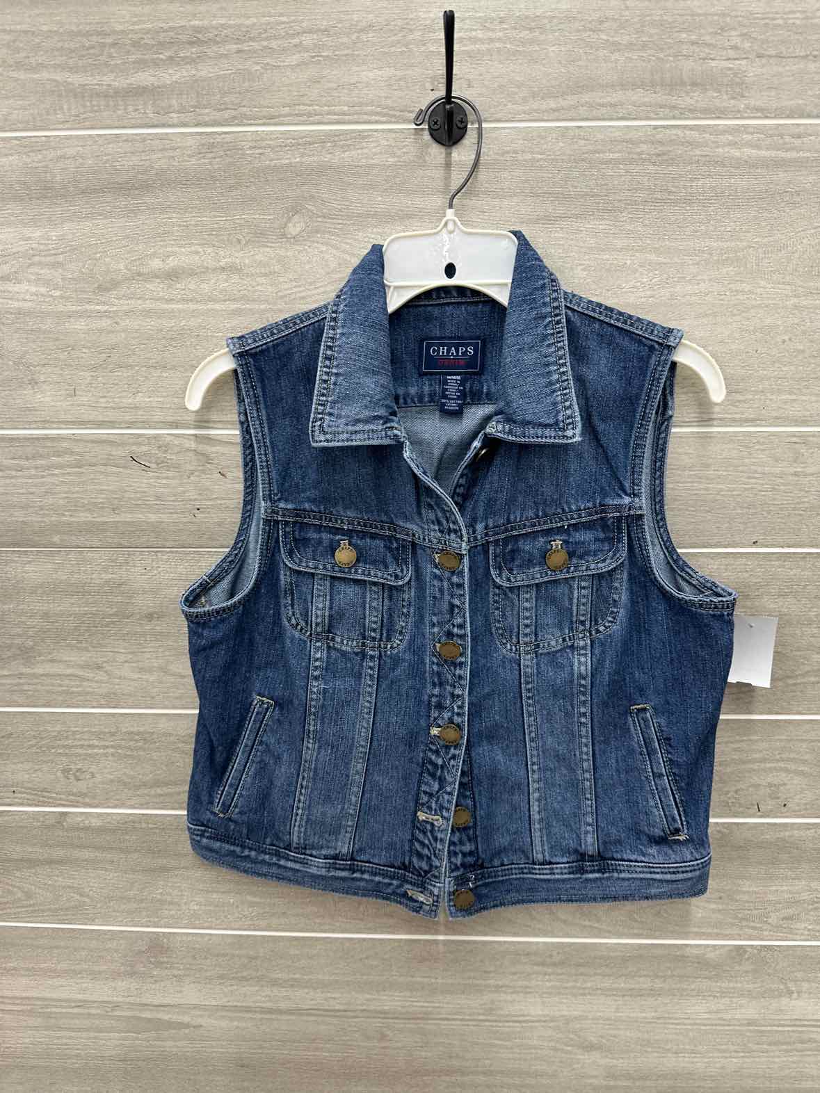 Chaps Size M Blue Womens Vest