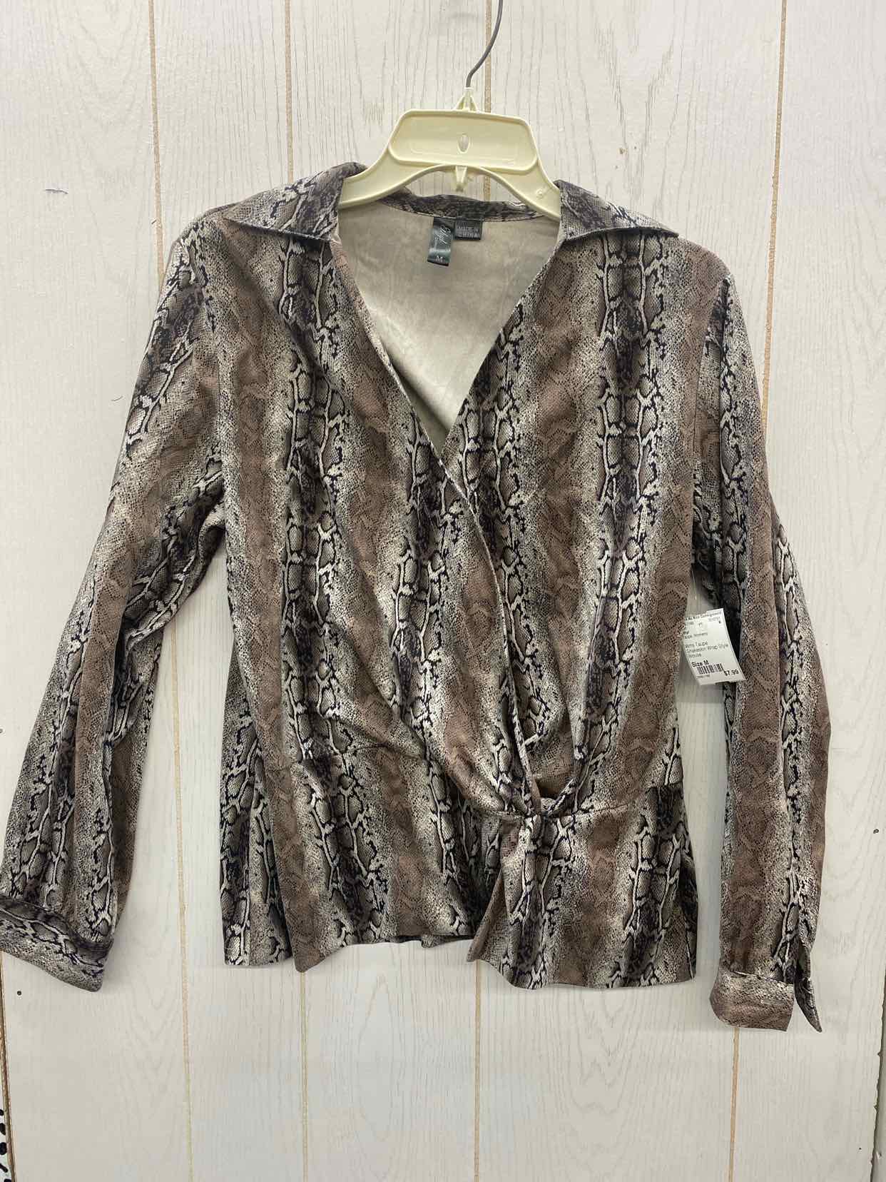 Ethyl Taupe Womens Size M Shirt