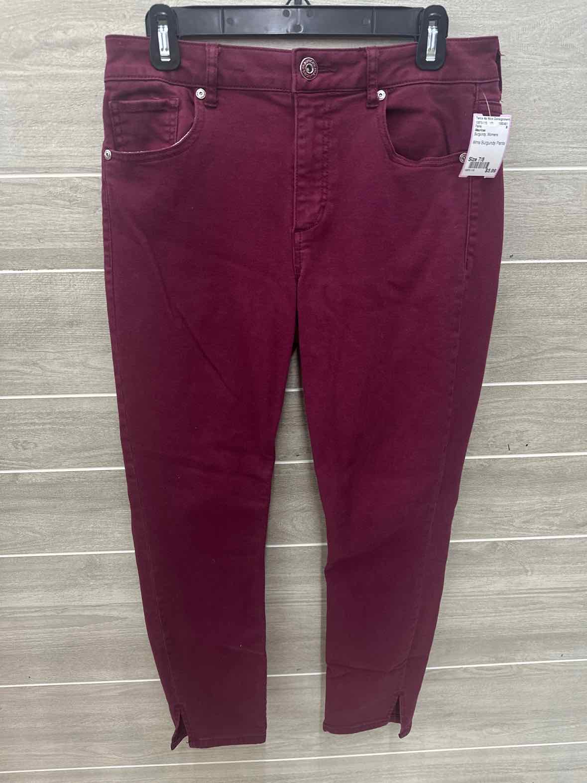 Maurices Burgundy Womens Size 7/8 Pants