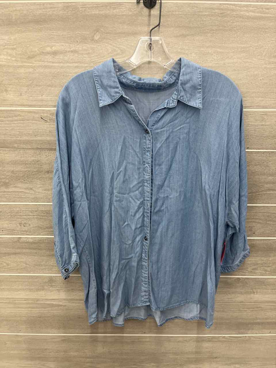 Size L Blue Womens Shirt