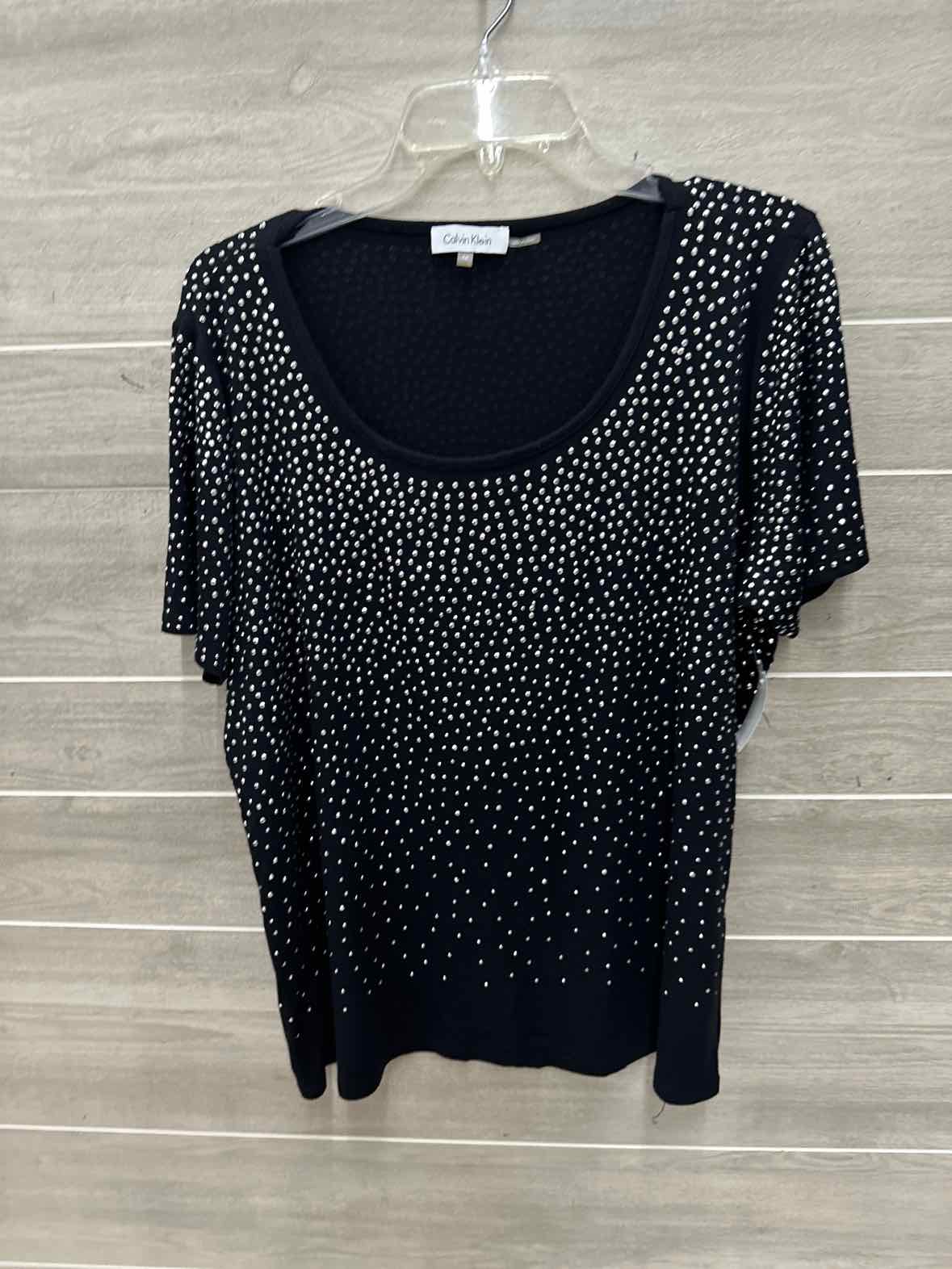 Calvin Klein Size 1X Black Plus Shirt