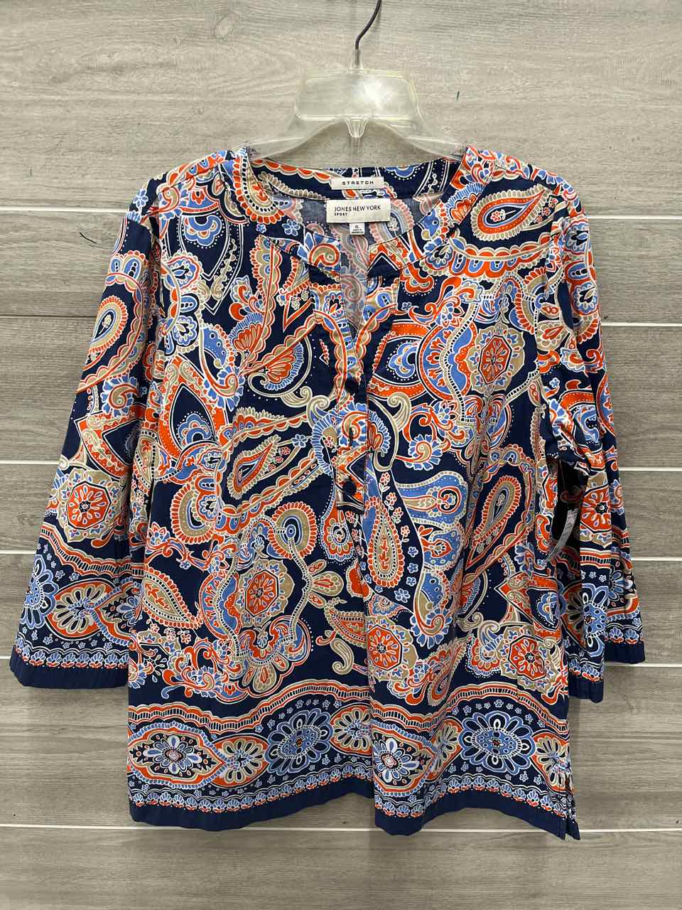 Jones New York Size XL Blue Womens Shirt