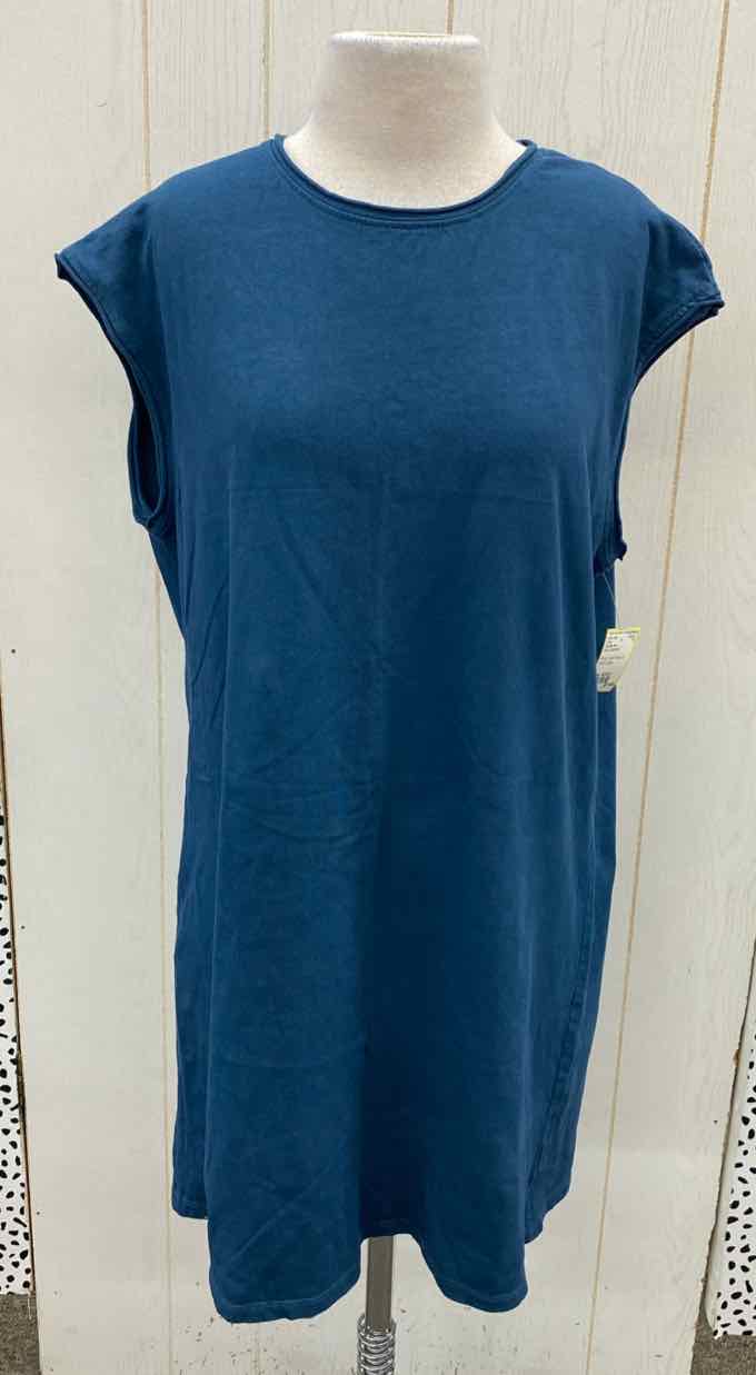 double zero t shirt dress Double Zero Modal Maxi Dress T Shirt Soft Stretch Lounge Side Slit Charcoal L