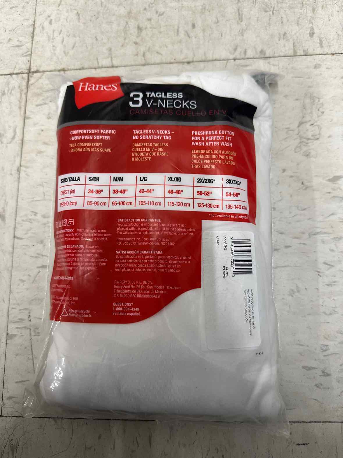 Hanes Size L Men Mens T-shirt