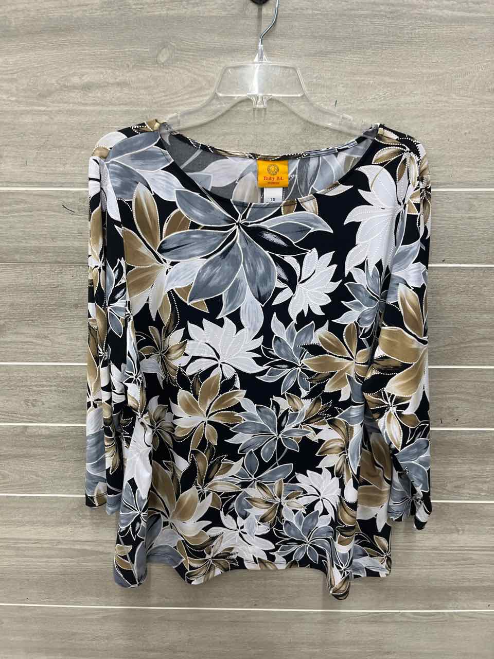Ruby Rd. Size 1X Black Plus Shirt