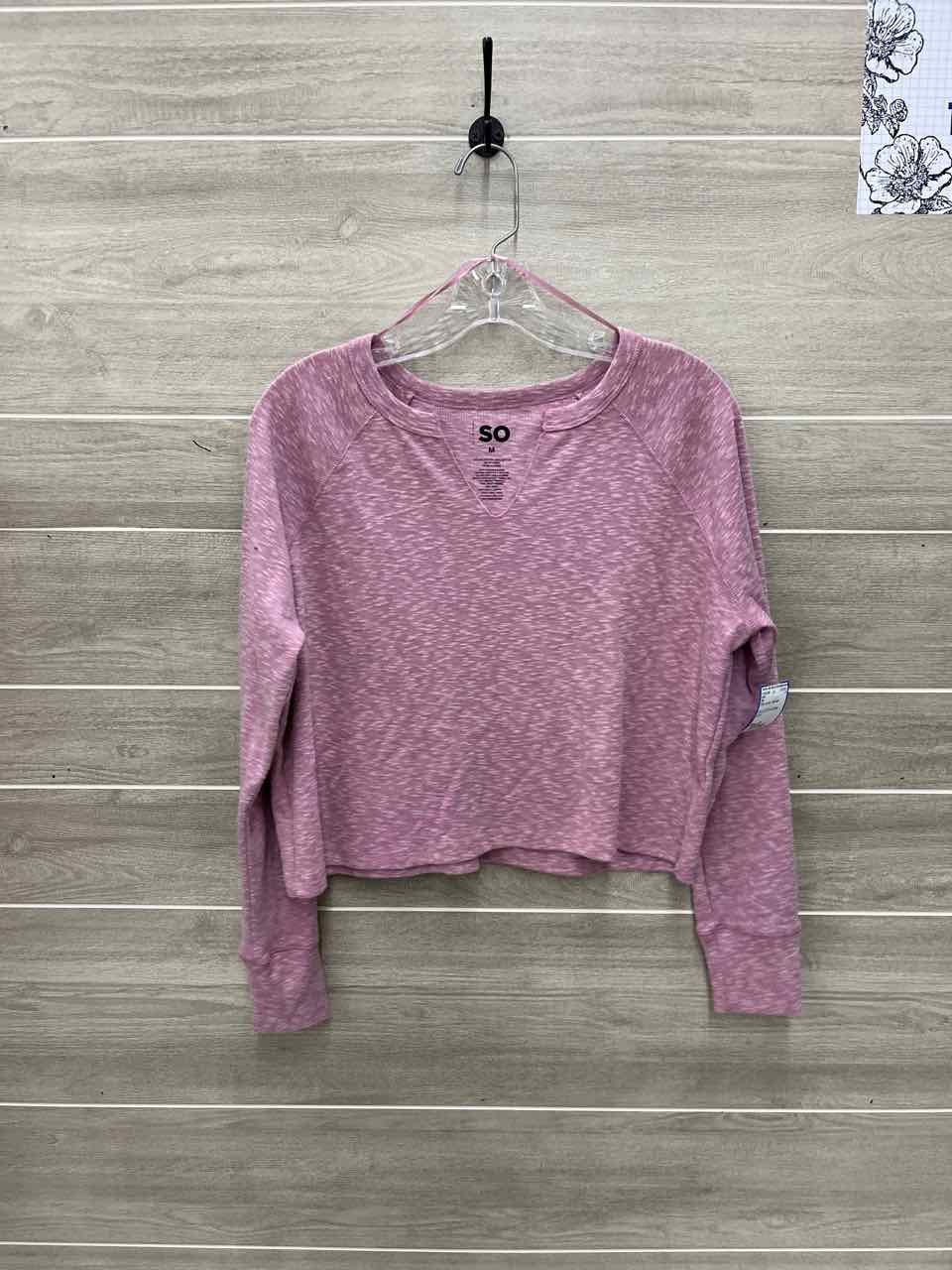 So Size M Pink Junior Shirt