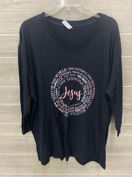 Black Womens Size 3X Shirt