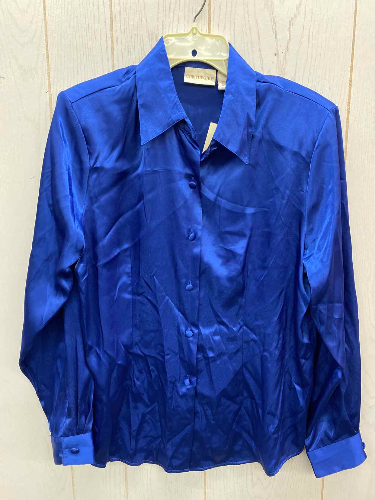 Christie & Jill Blue Womens Size L/XL Shirt