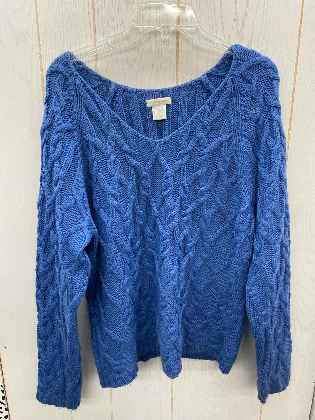Worthington Blue Womens Size XL Sweater