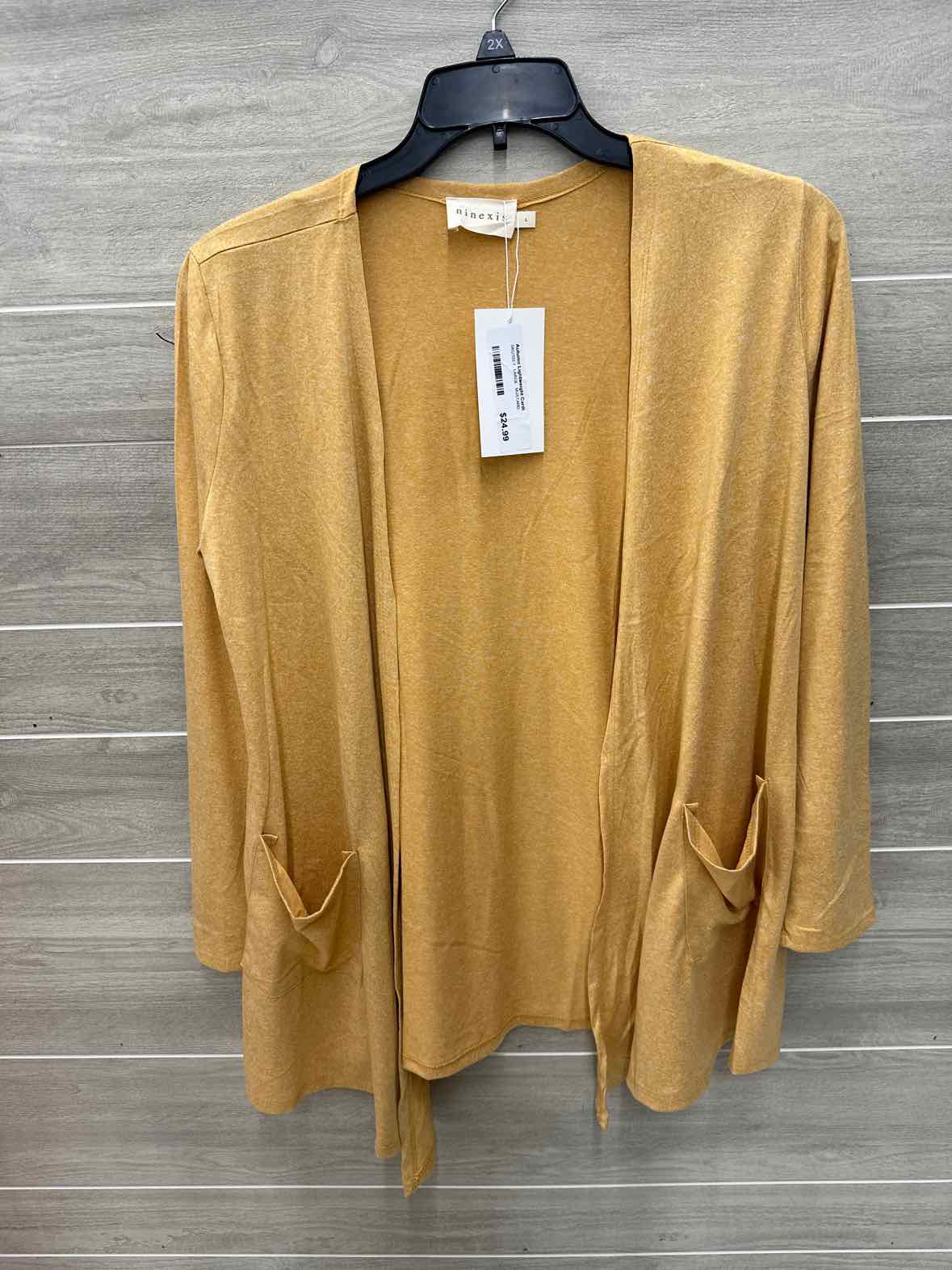 Ninexis Size L Mustard Womens Sweater