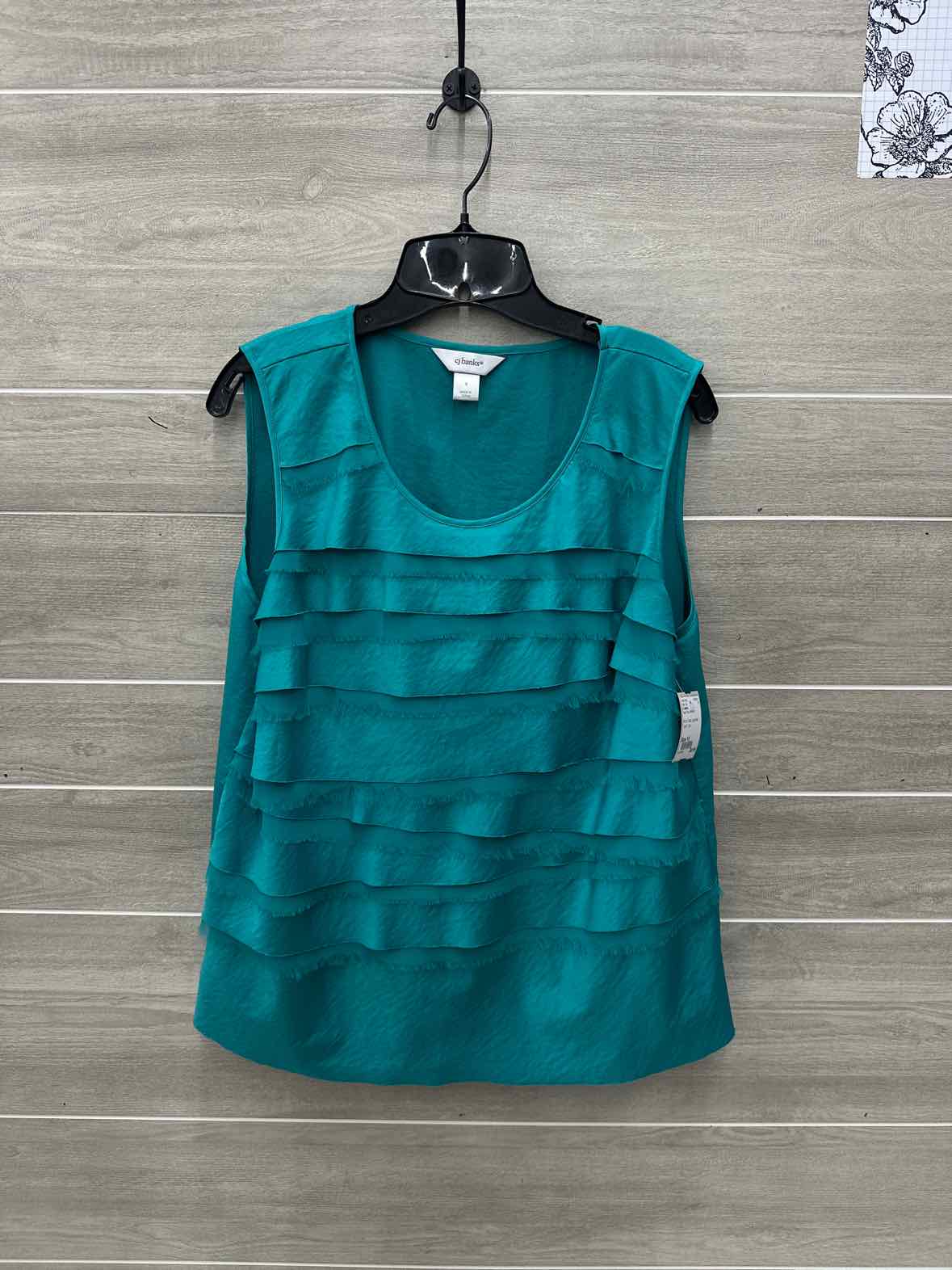 CJ Banks Size 1X Teal Plus Tank Top