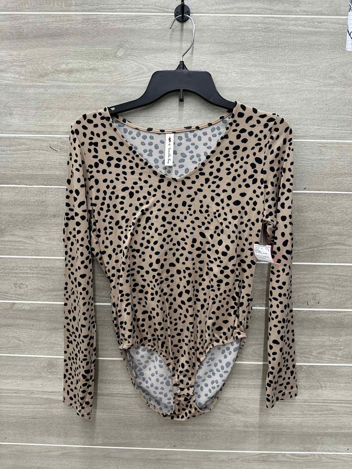 Vanilla Bay Size S/M Tan Womens Bodysuit