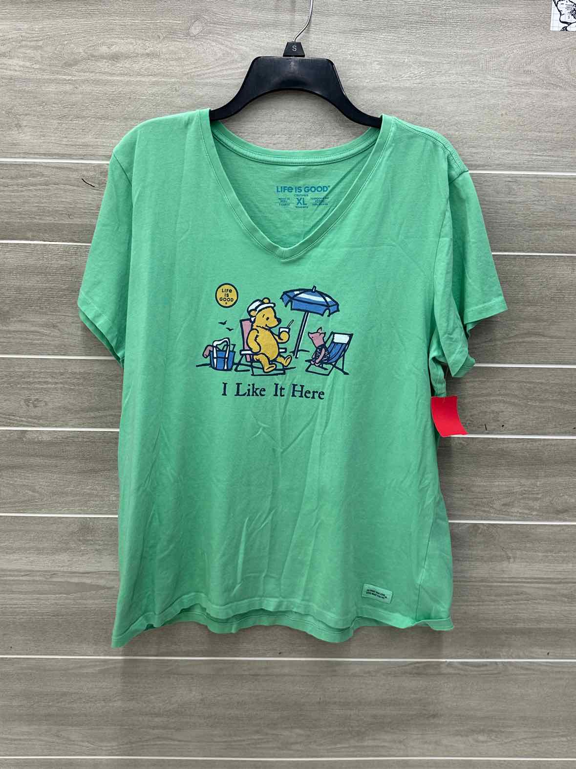 Life Is Good Green Womens Women Size XL Shirt